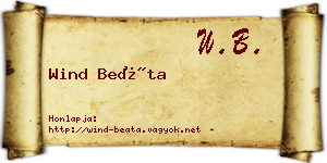Wind Beáta névjegykártya